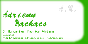 adrienn machacs business card